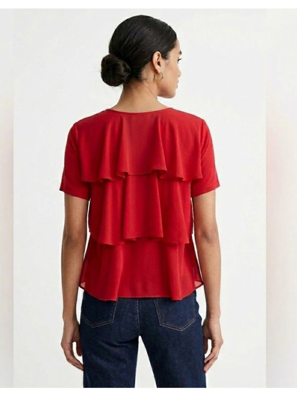 Pebble and Stone Short Sleeve Top Size Medium
